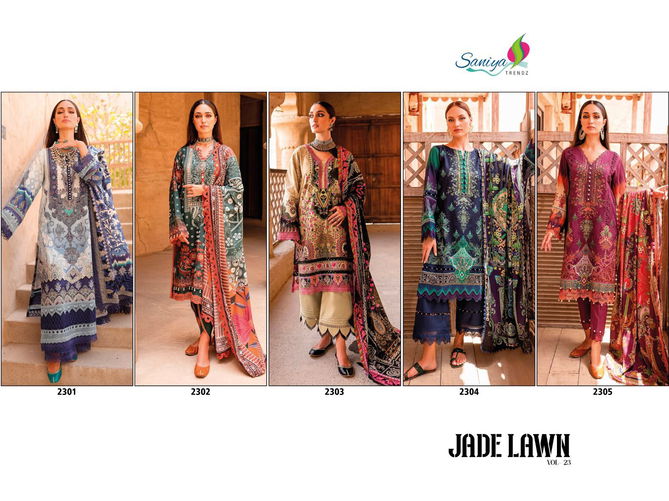 Saniya Trendz ST Jade Wholesale Cotton Pakistani Dress Material